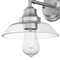 Westinghouse Fixture Wall 60W Iron Hill, Brushed Nickel Clear Glass 6129100 - alternate 5